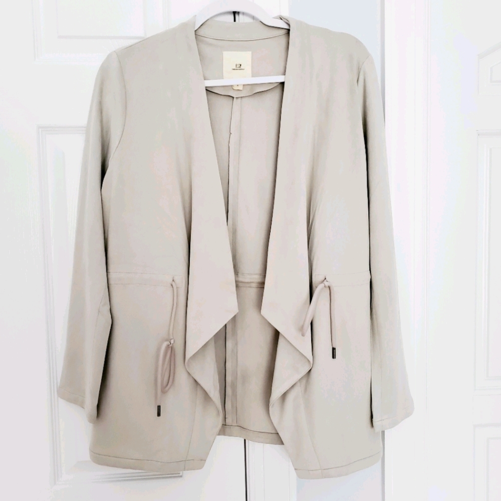 Thread&Supply Grey Open Front Cardigan Jacket